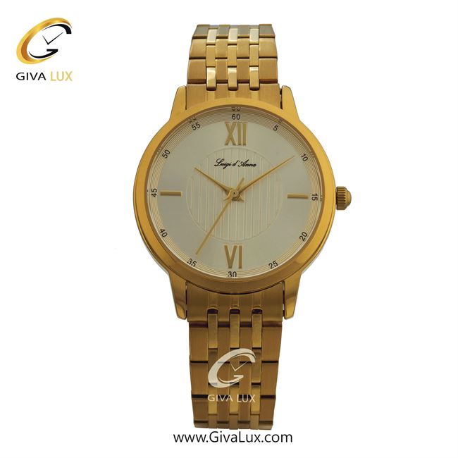 ساعت مچی اورجینال زنانه LdA طلایی | طلایی| سفید| کد رفرنس 2368